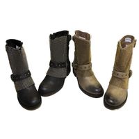 BOTTINE Bottes Bottines Motard Clouté Ma... BOTTINE Bottes Bottines Motard Clouté Ma...