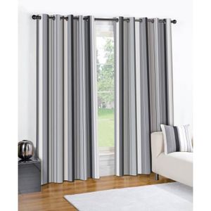 Rideau gris argent - Achat / Vente Rideau gris argent pas ...