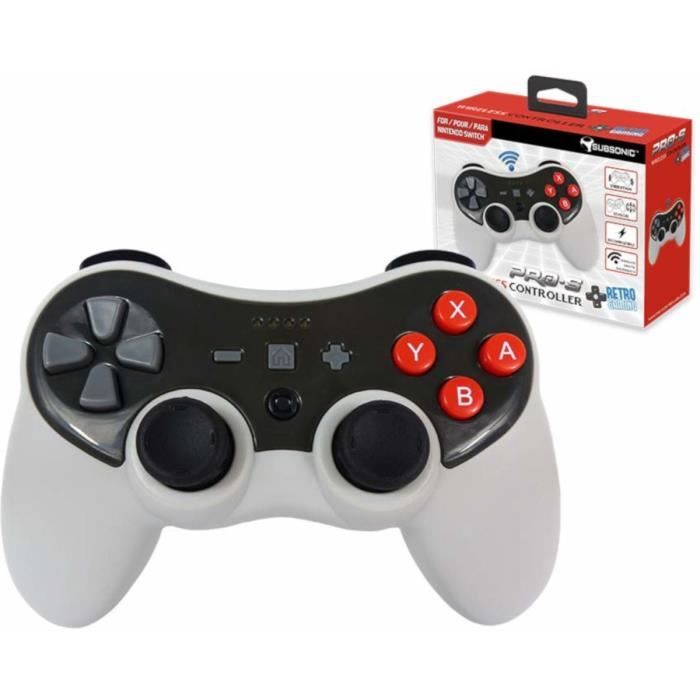 Manette sans fil Subsonic Pro-S V2 Gris et Noir pour Switch