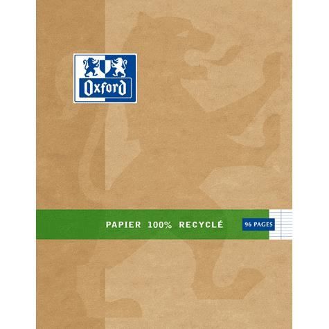 OXFORD Cahier Scolaire - Grands carreaux - 96 pages - 22 cm x 17 cm x 0,5 cm