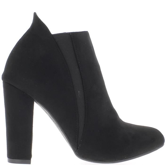 Bottines basses noires à talon de 12cm Noir Noir Achat Vente ... Bottines basses à noires à basses talon de 12cm Noir Noir Achat Vente ... f07fa7