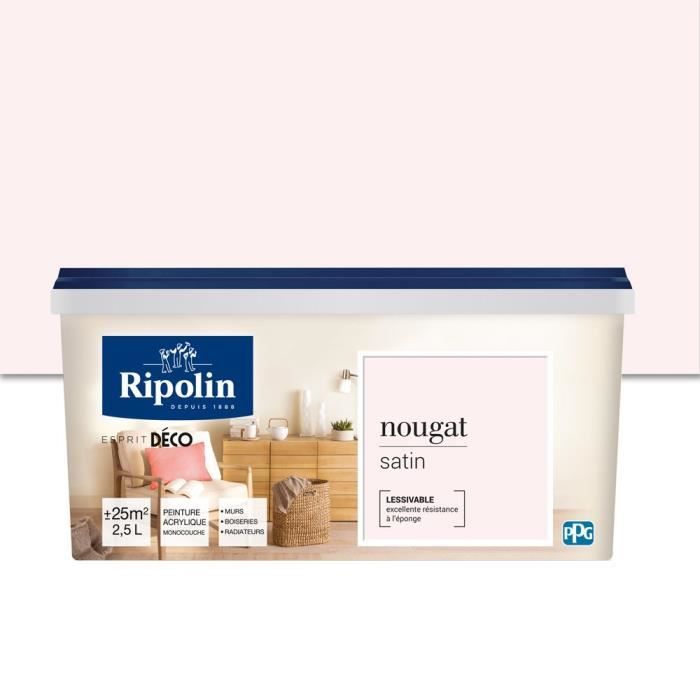 Ripolin Peinture Murale Toutes Pièces Nougat Satin 25l Achat