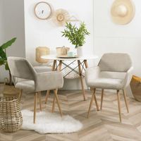 CHAISE Homy Casa Lot de 2 Chaise à manger Chaise de Salon CHAISE Homy Casa Lot de 2 Chaise à manger Chaise de Salon