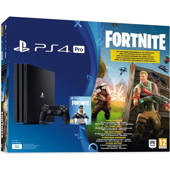 ps4 pro noire 1 to fortnite - fortnite peut on jouer xbox one ps4