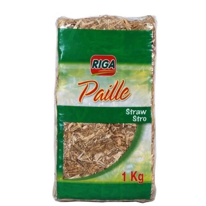 RIGA Lot de 3 Pailles pour rongeurs 1kg