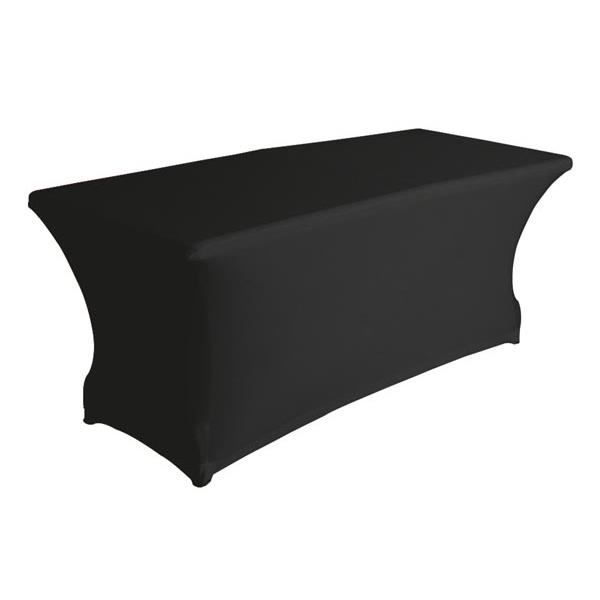 housse extensible pour table rectangulaire noir