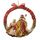 Santons en tissu rouge 50cm