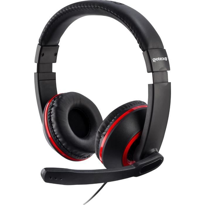 Casque Gaming Stéréo XH100 Rouge pour PS4, Xbox One et PC-MAC