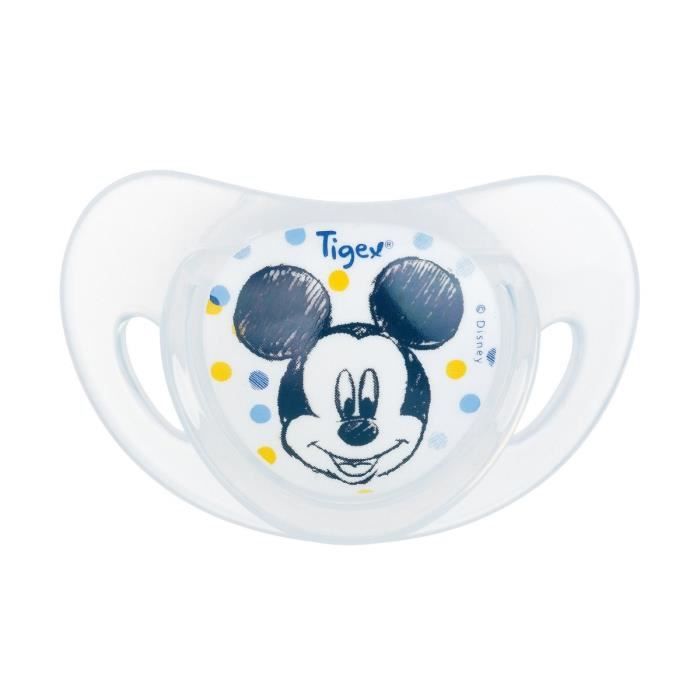 TIGEX Mickey 2 Sucettes Physiologiques Silicone 6m
