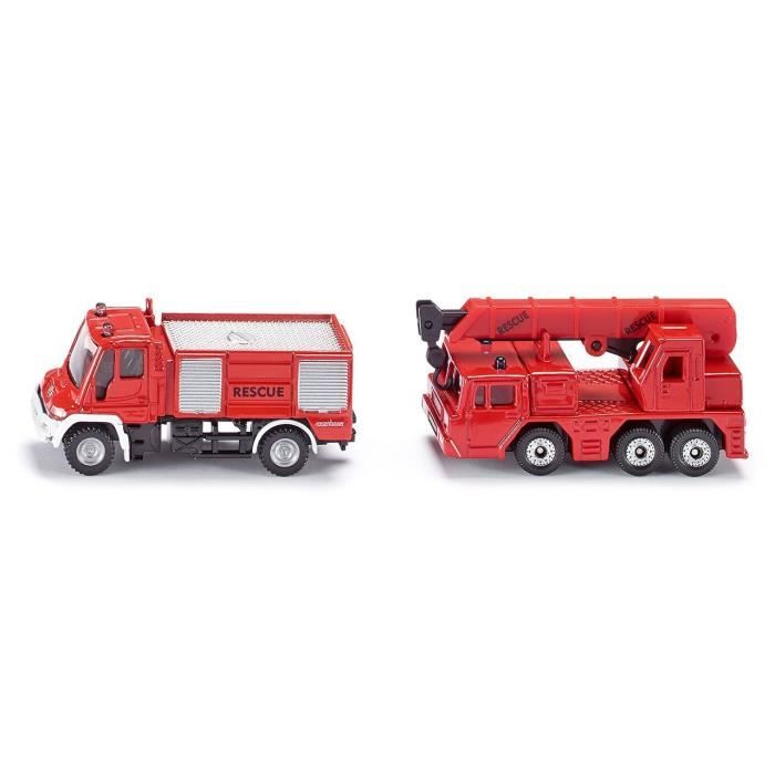 SIKU Set Pompiers (2 Véhicules) 1/64ème - Véhicule Miniature