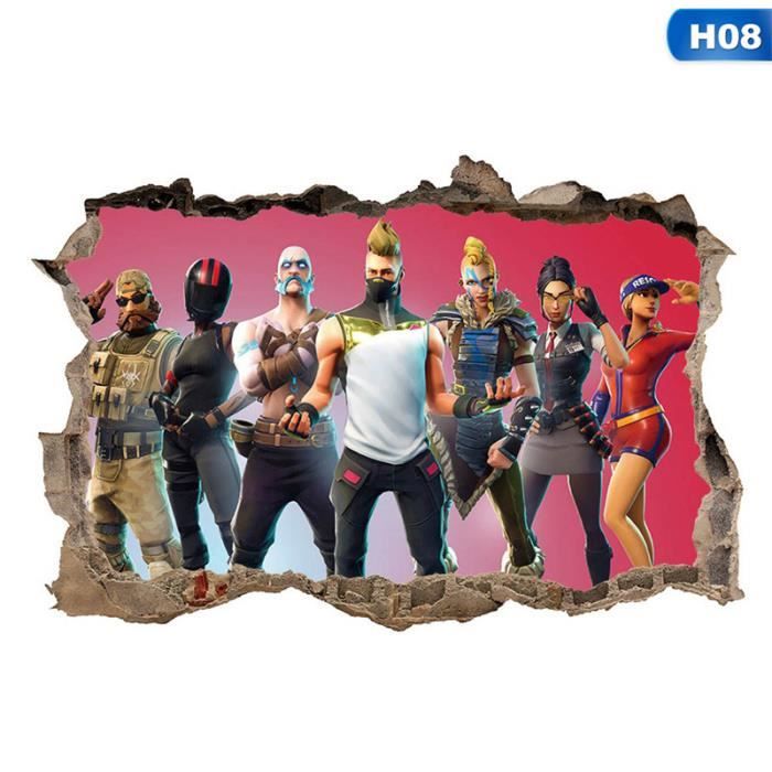 60x45cm 3d Fort Des Autocollants Muraux Amovibles Royaux Pour Les