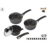 CASSEROLE Serie de 3 Casseroles induction Laguiole avec p… CASSEROLE Serie de 3 Casseroles induction Laguiole avec p…