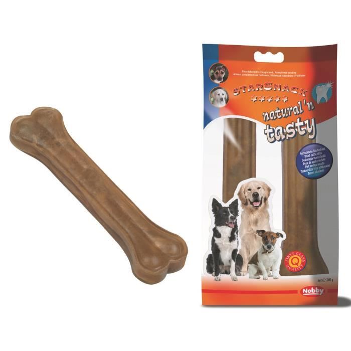NOBBY Os à mâcher 21,5cm - 2 pièces - 340g - Pour chien