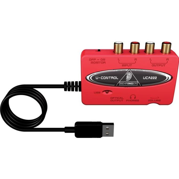 BEHRINGER UCA222 Interface audio USB   Achat / Vente CARTE SON ET DSP