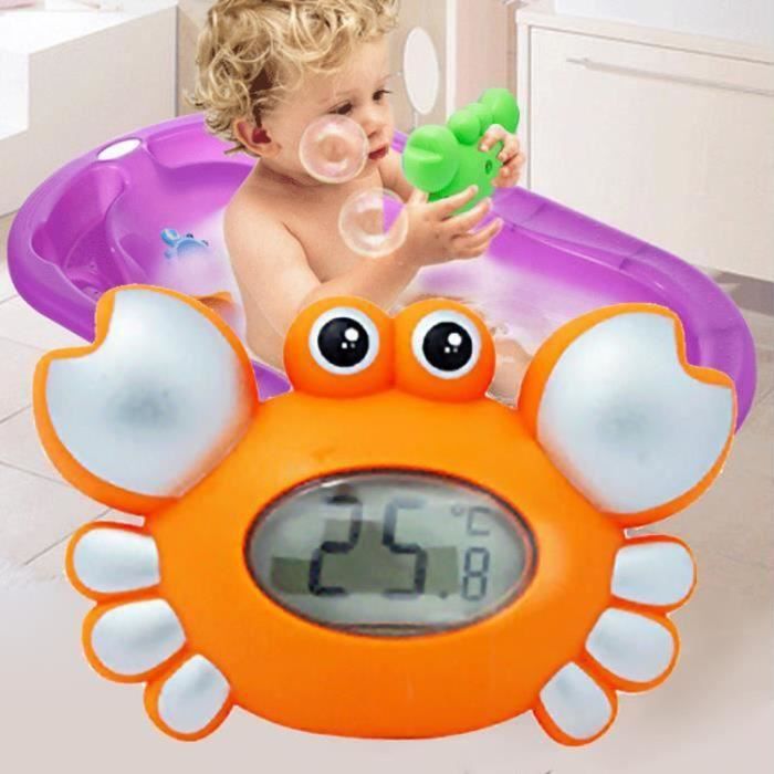Jouets De Bain Bébé Piscine 4x 1x Thermomètre à Eau Orange