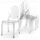 LOT DE 4 CHAISES TRANSPARENTES EN PLEXI TOLGA