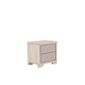 Table De Chevet 2 Tiroirs En Bois Clair Berck Achat Vente Chevet
