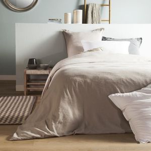Housse de couette lin lave - Achat / Vente pas cher
