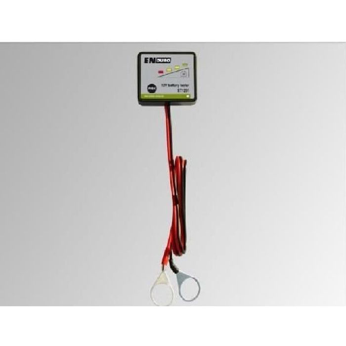 ENDURO Testeur de charge batterie 12V - Installation permanente camping-car - Indication charge par 4 LED