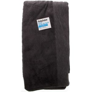 FINLANDEK Drap de Bain - 100x150 cm - Raphia Anthracite