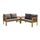 Salon de jardin 4 places - 1 table avec 2 banquett