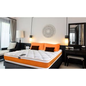 OLYMPE LITERIE Matelas 160x200 - Mousse HD 28kg/m3 + mémoire de forme Ergosoft ? 55kg/m3 - Ferme - ATLAS