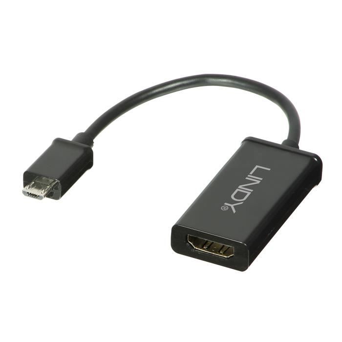 LINDY Adaptateur MHL vers HDMI 2.0 actif