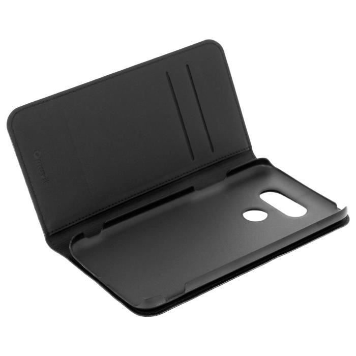 MUVIT Etui Folio Stand Noir Pour Lg G5