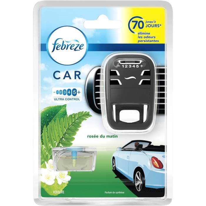 FEBREZE Kit Désodorisant voiture - Rosée du matin