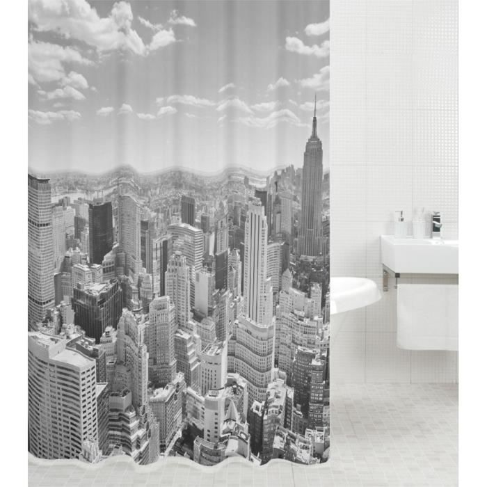 Rideau de douche Skyline New York 180 x 180 cm | de haute qualité ... Rideau de douche Skyline New York 180 x 180 cm | de haute qualité ...