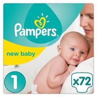 COUCHE PAMPERS New Baby - Taille 1 - 2 à 5Kg - 72 couches COUCHE PAMPERS New Baby - Taille 1 - 2 à 5Kg - 72 couches