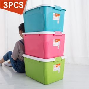 Bac de rangement plastique avec couvercle - Achat / Vente ...