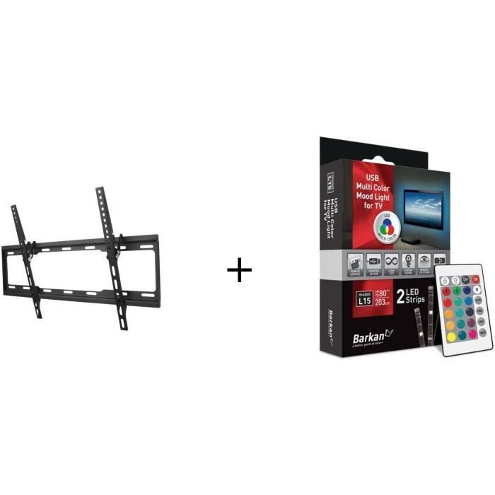 ONE FOR ALL WM2621 Support mural + BARKAN L15 LED Pour TV