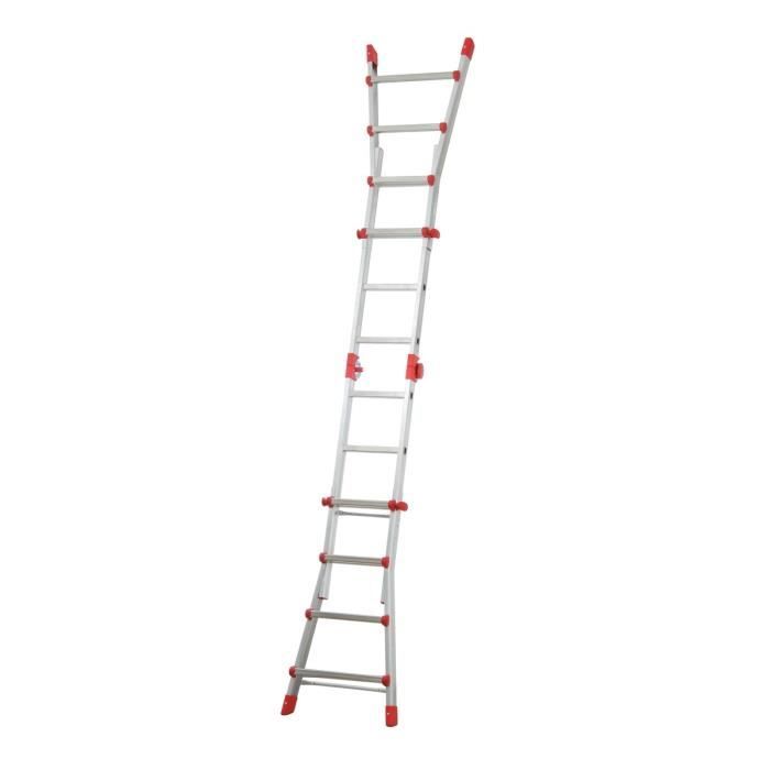 HAILO Echelle télescopique 4x4 échelons