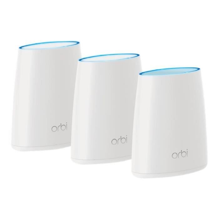 NETGEAR Routeur Orbi AC2200 - Pack routeur + 2 Satellites RBK43