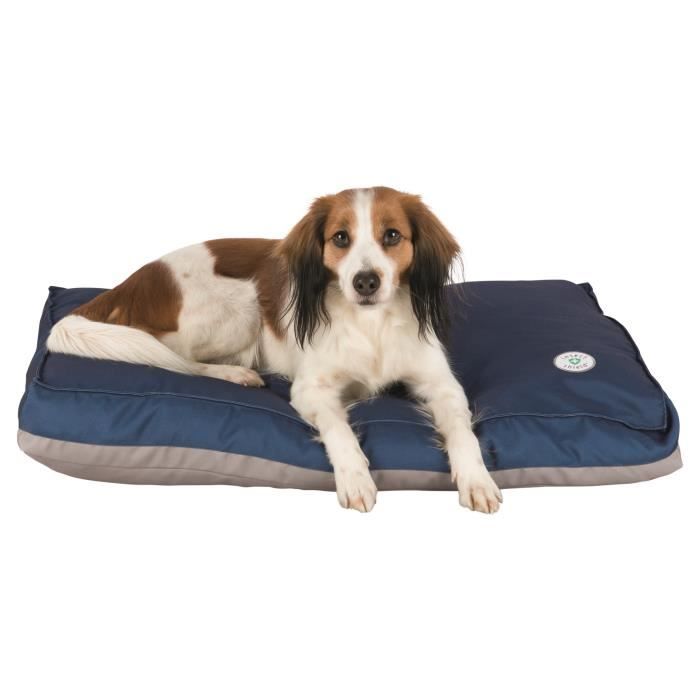 TRIXIE Coussin Insect Shield - 80x55cm - Taupe et bleu marine - Pour chien