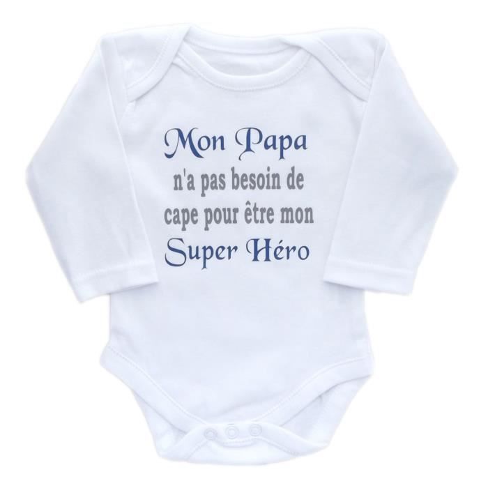 Body Bébé Blanc - "Surprise, J'arrive Bientôt !" - Dessin Mains De Parents & Pieds De Bébé - Taille Unique Aléatoire (Manches Courtes Ou Longues Selon Stock) - Cadeau Annonce Grossesse à