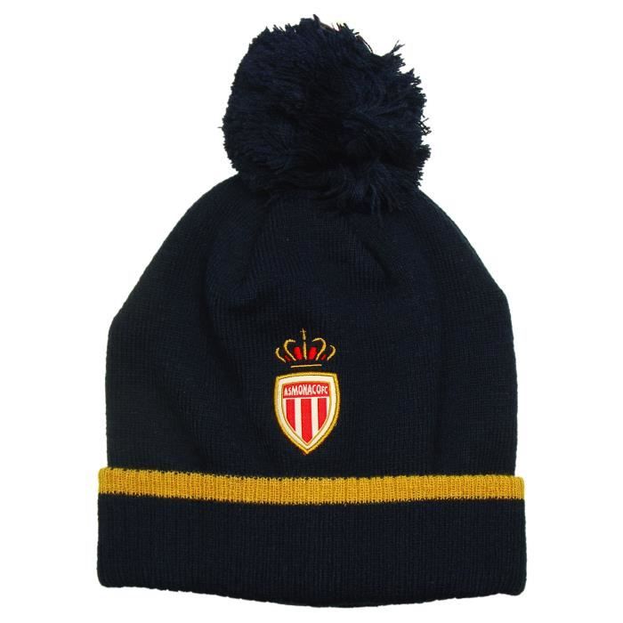 AS Monaco , Bonnet \u0027AS Monaco\u0027 Officiel à Pompon , Bleu
