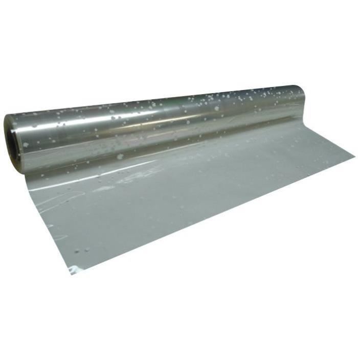 Rouleau polypropylène transparent taches blanches 0.70x100m