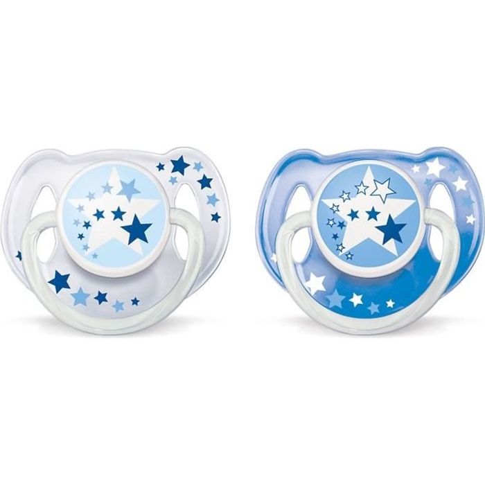 PHILIPS AVENT 2 Sucettes Silicone 6-18 mois
