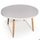 Table ronde scandinave Nora Blanc