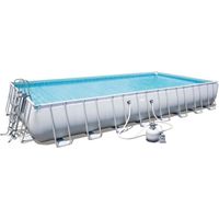PISCINE BESTWAY Kit Piscine tubulaire rectangulaire L9,56 PISCINE BESTWAY Kit Piscine tubulaire rectangulaire L9,56