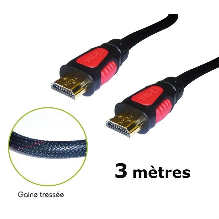 Elypse Cordon pro HDMi M/M 1.3b Full HD 1080 HQ bl   Achat / Vente