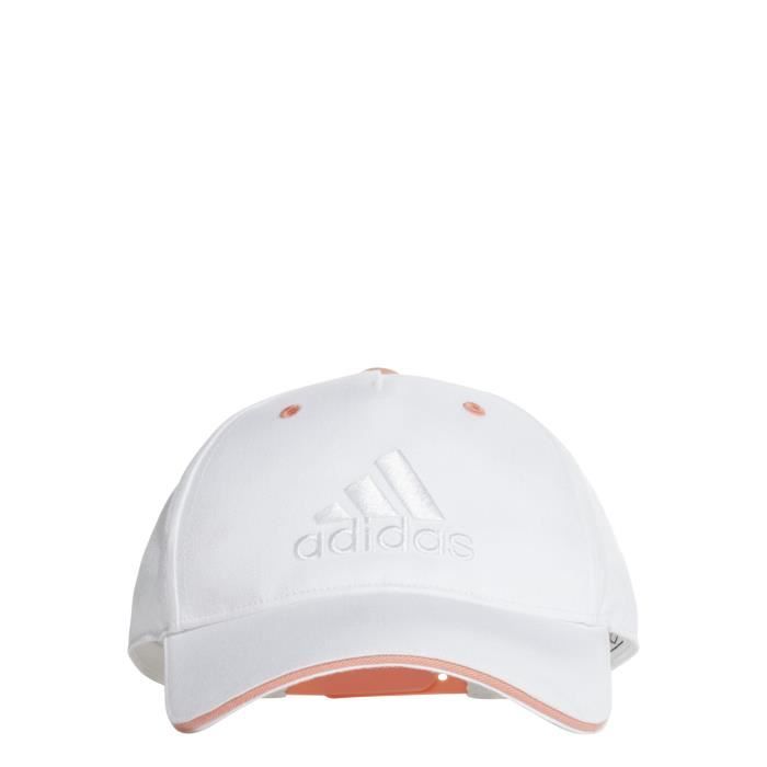 ADIDAS Casquette Lk Graphic - Mixte - Blanc et orange