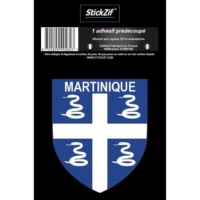 STICKZIF 1 Adhésif Blason Martinique STR972B