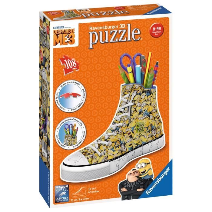 MOI MOCHE ET MECHANT Puzzle 3D Sneaker 108 pcs