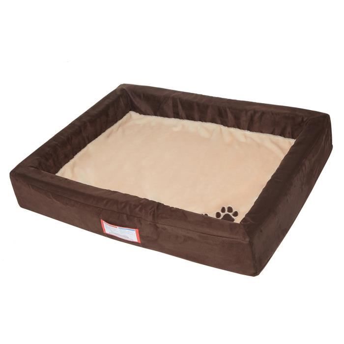 TRIXIE Vital Lit Memory - 85 × 68 cm - Brun et beige - Pour chien