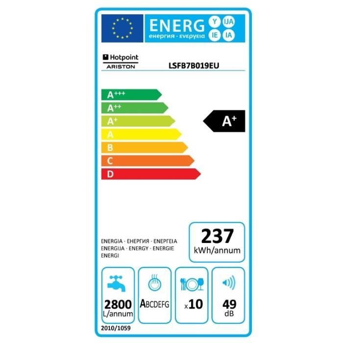  LSFB 7B019 EU - Lave-vaisselle posable - 10 couverts1