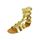 Sandales spartiates hautes pour femme aspect cu...