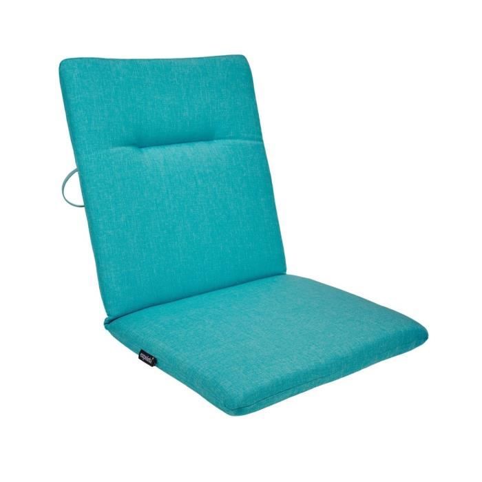 EZPELETA Coussin de chaise maxi Green - 87 x 44 cm - Bleu turquoise